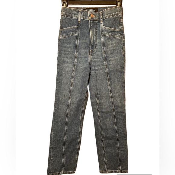 Express straight super high-rise jeans size 0 - Picture 2 of 8